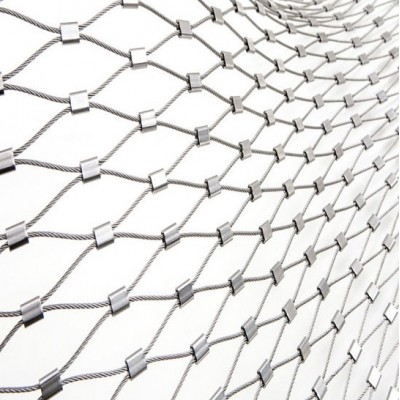 China Manufacturer High Quality 304 316l Stainless Steel Metal Wire Rope Mesh For Protection Animal Zoo Wire Mesh