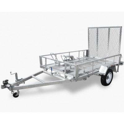 Small Hot Dipped Galvanised box trailer With cage for sale